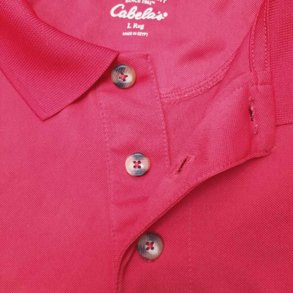 🎈3 for $10🎈Men's Cabela's Polo Shirt size L. Reg - Picture 4 of 5